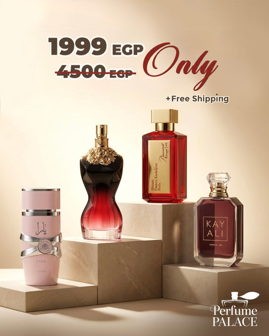 Kayali vanilla 28 + La belle + Yara + Baccarat rouge Perfume Palace