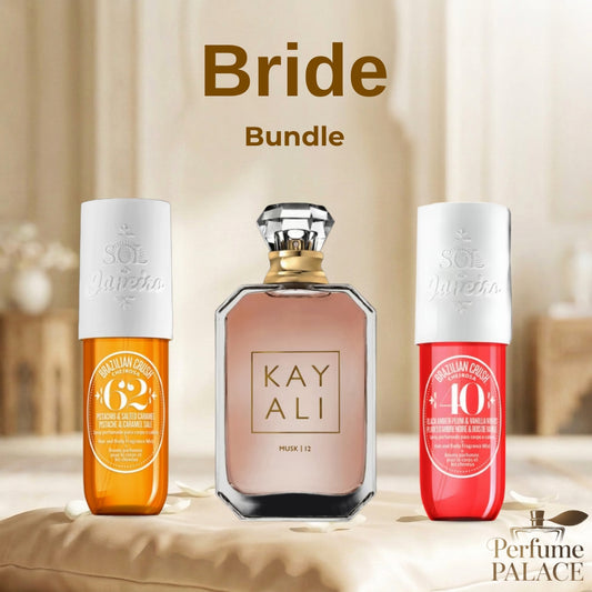 Cheirosa 62 Sol de Janeiro + Kayali Musk 12 + Cheirosa 40 Sol de Janeiro Perfume Palace