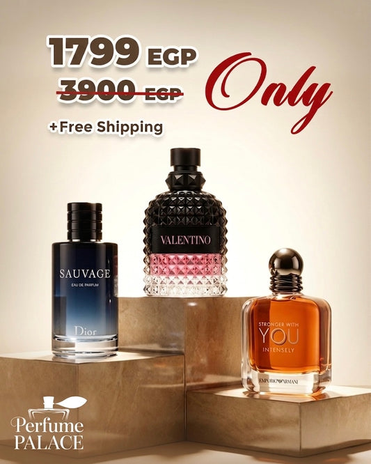 Sauvage + Valentino born in roma intense + Stronger with you intensly Perfume Palace