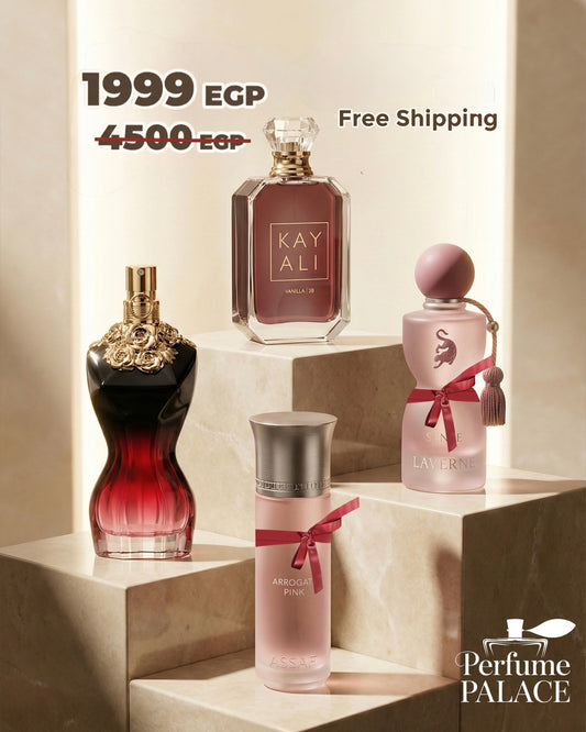 Laverne sense + Kayali vanilla 28 + La belle + Assaf arrogate pink Perfume Palace